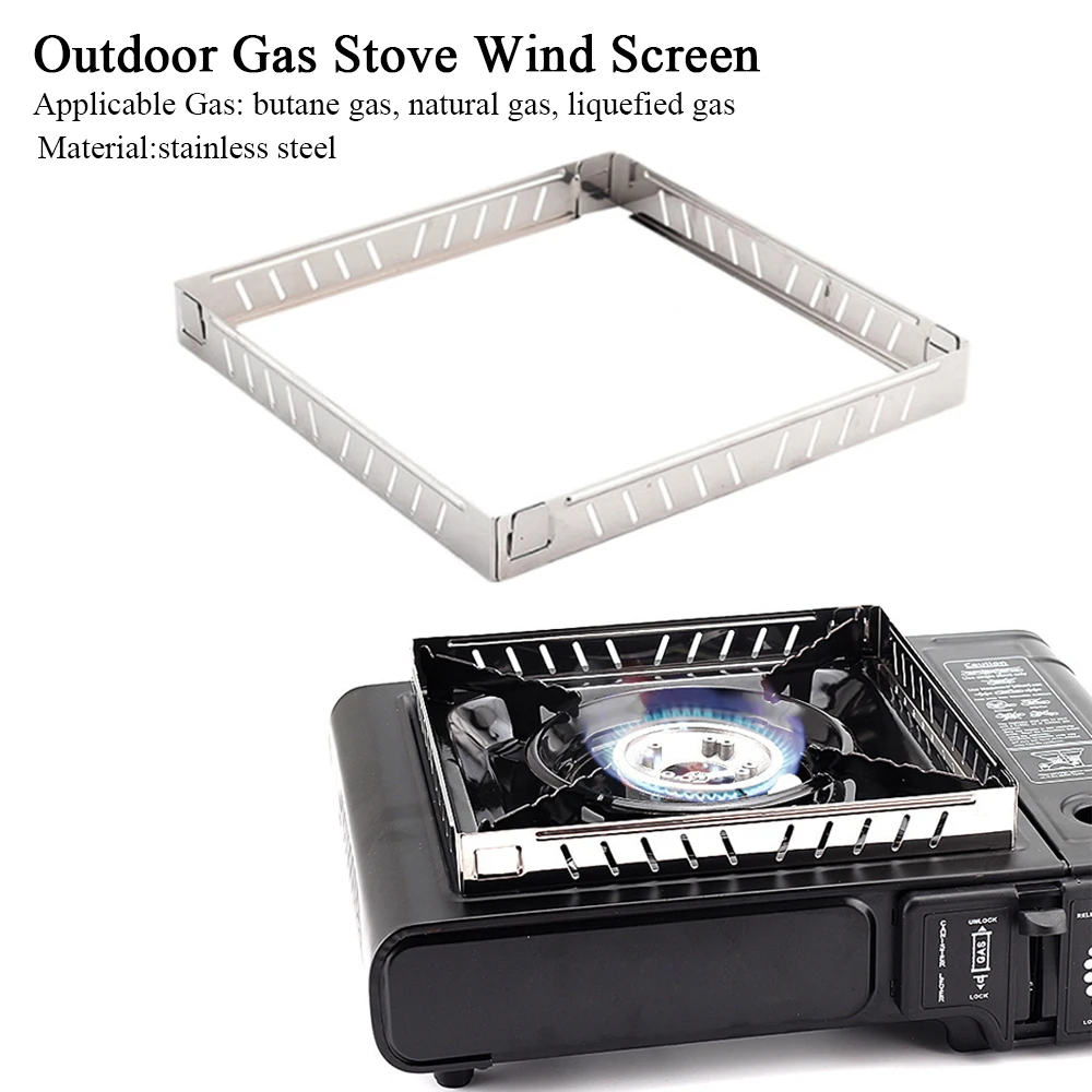 Camping Cooking Windshield - Réchaud à gaz d'extérieur pare-vent pliable