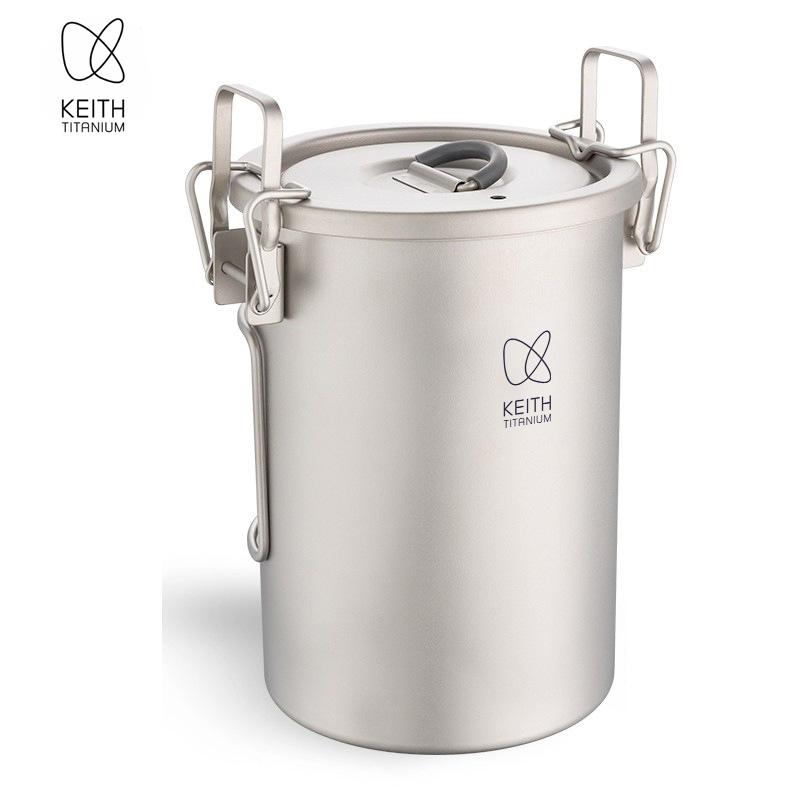 Camping Cooking Tin - Casserole à riz en titane pur