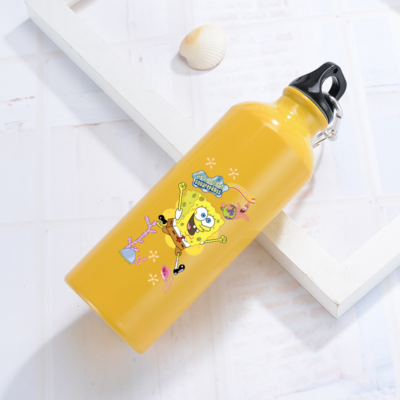 Camping Cooking Tin - Bouteille d'eau en aluminium SpongeBob pour