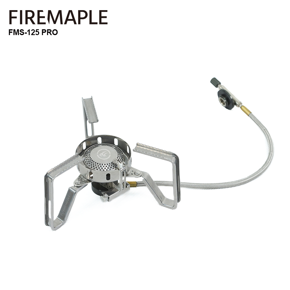 Cooking On Camping Stove - Fire-Maple Coupe-Vent Cuisinière Split Brûleur À