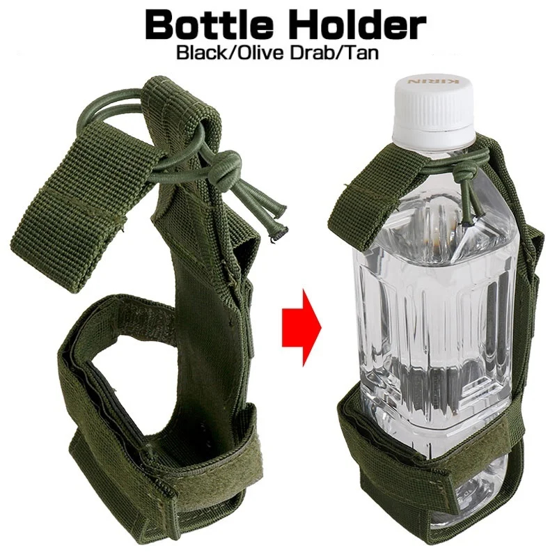 Camping Cooking Tin - Porte-bouteille d'eau MOLLE, pochette réglable en