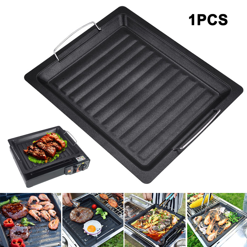 Camping Cooking Ware - Poêle à griller carrée épaisse pour