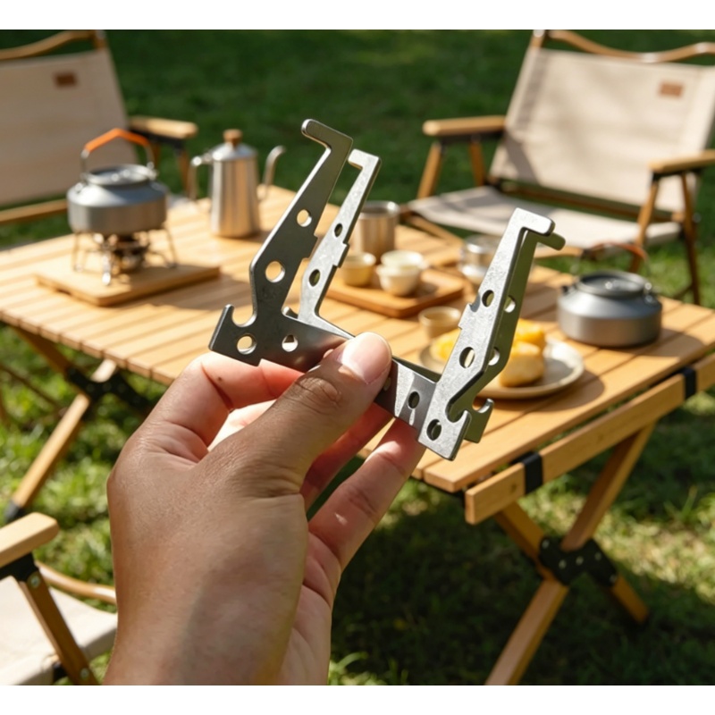 Cooking On Camping Stove - Support de cuisinière universel en acier