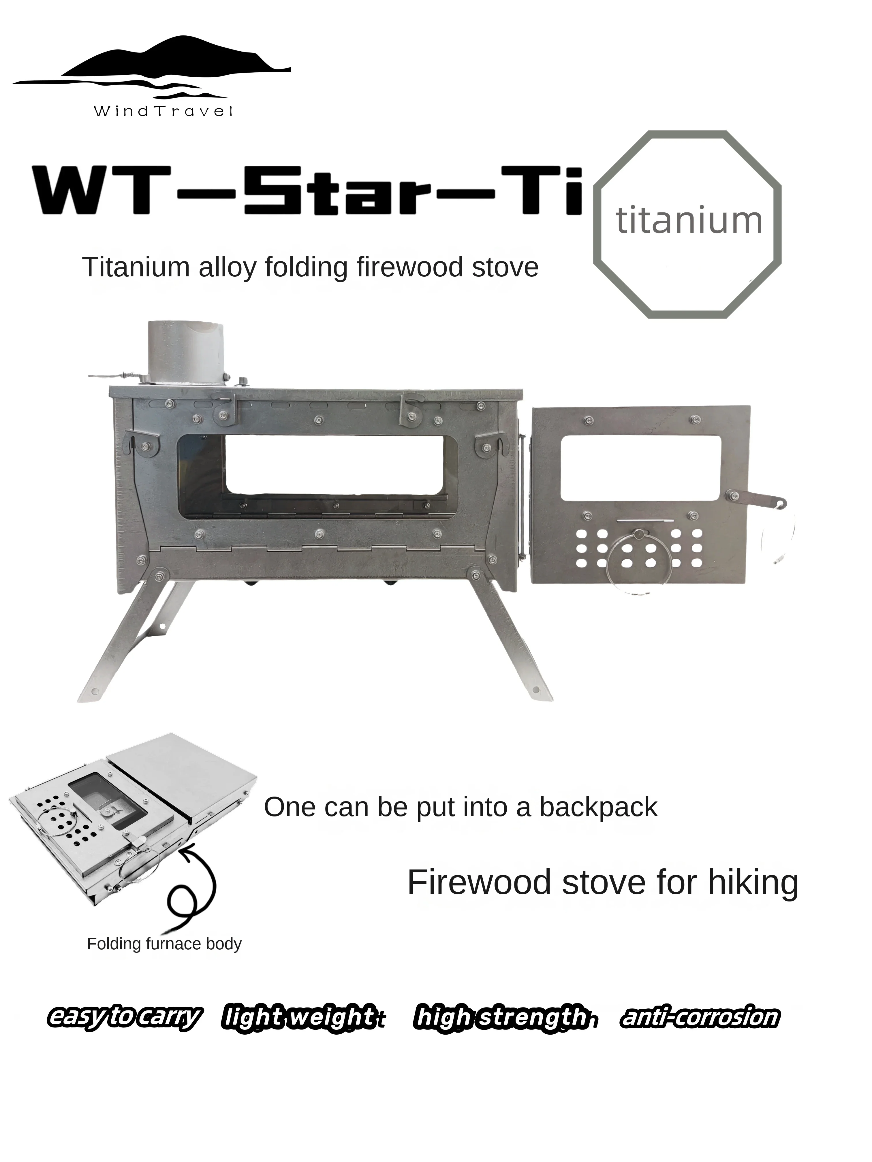 Cooking On Camping Stove - WT Star-Poêle à bois de chauffage