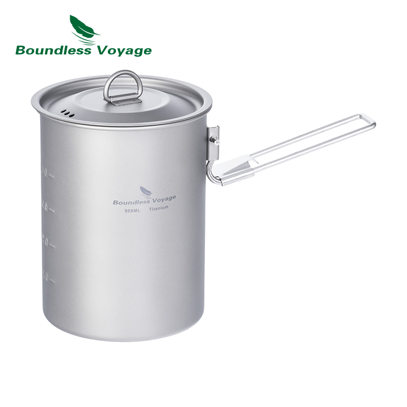 Camping Lightweight Cooking Pot - Boundless Voyage – Pot en titane