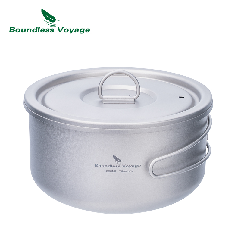 Camping Cooking Tin - Boundless Voyage-Marmite de camping en titane