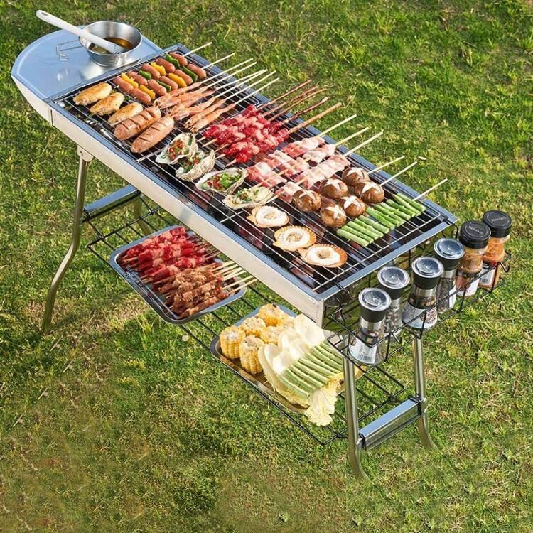 Camping Cooking Requirements - Barbecue portable en acier inoxydable 410