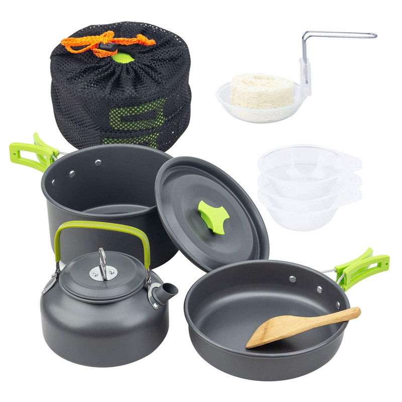 Camping Cooking Box Set - Kit d'ustensiles de cuisine de Camping