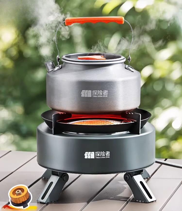 Camping Cooking Box Set - Réchaud à gaz portable pour camping