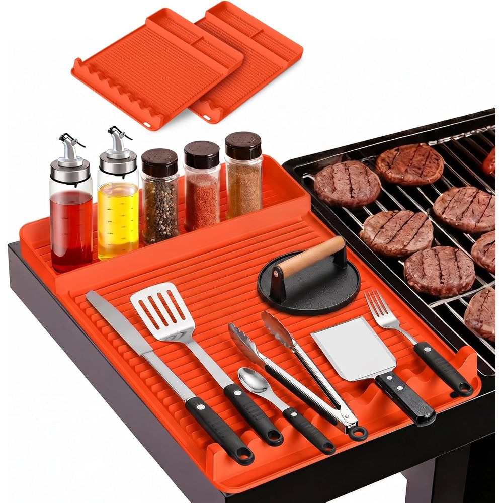 Camping Cooking Grill - Tapis de barbecue en silicone résistant