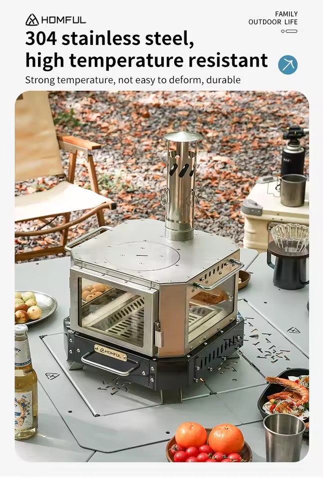Poêle à bois portable HOMFUL p - Camping Cooking Windshield avis et prix