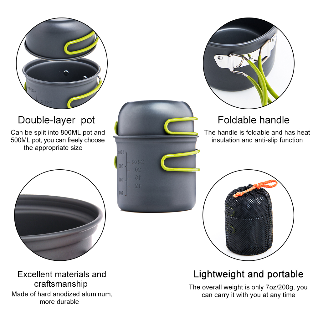 ESEA-Ensemble d'ustensiles de  - Quechua Camping Cooking Set avis et prix