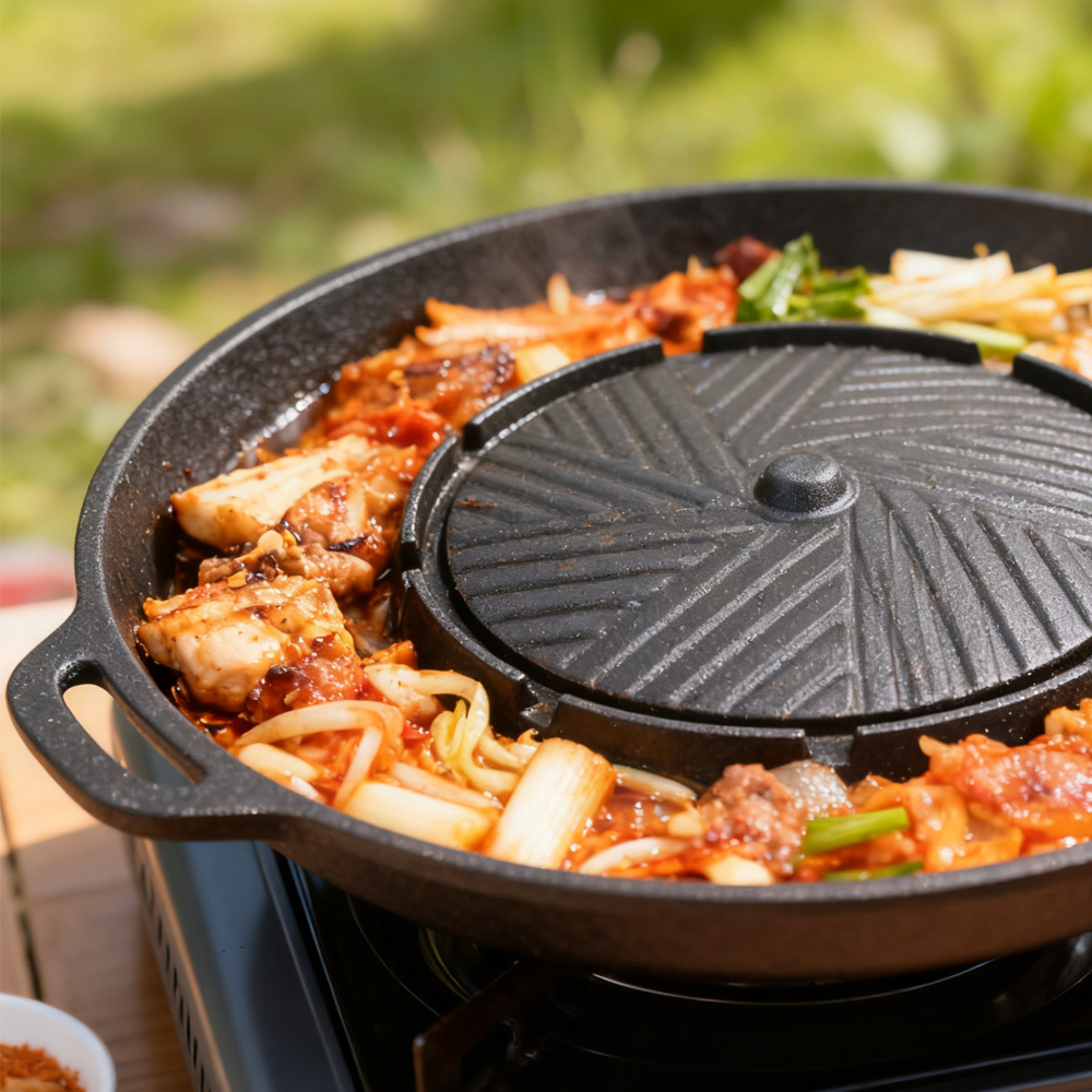KOSUN – poêle à barbecue corée - Camping Cooking Grill avis et prix