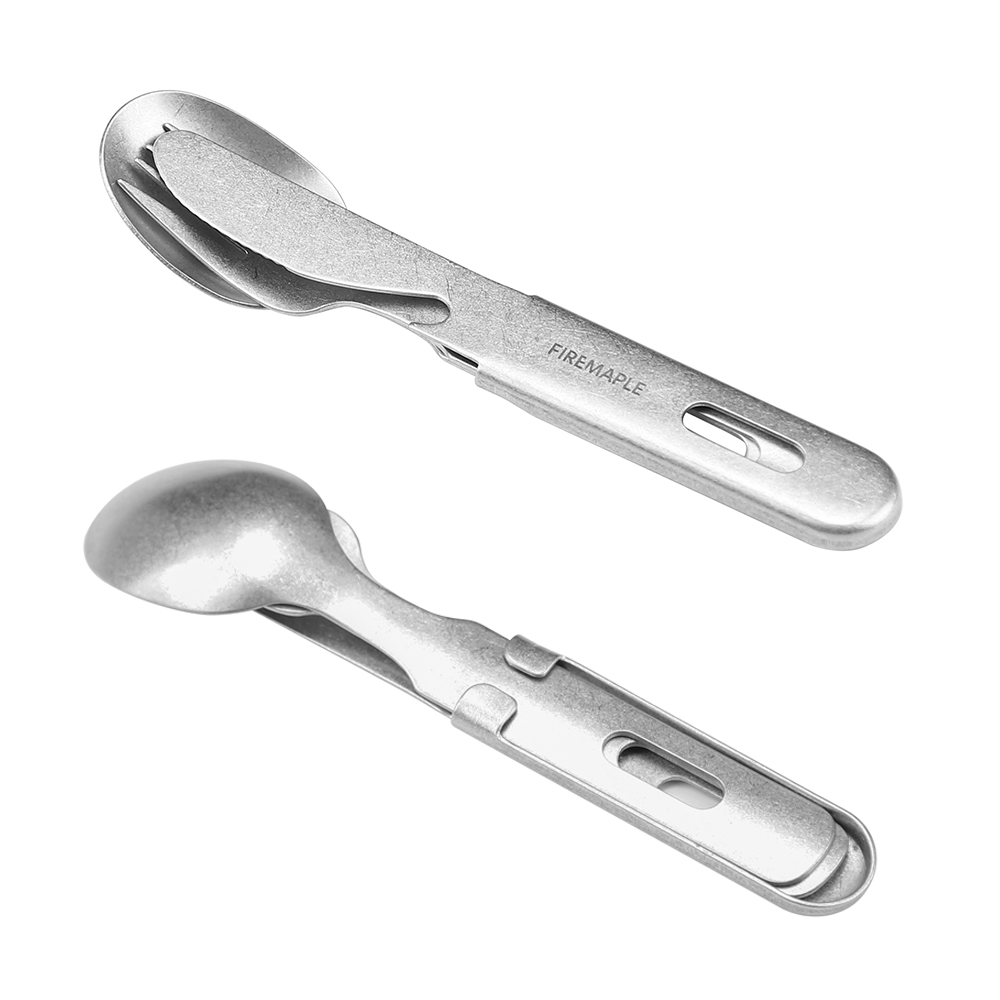 Couverts portables en acier in - Quechua Camping Cooking Set avis et prix
