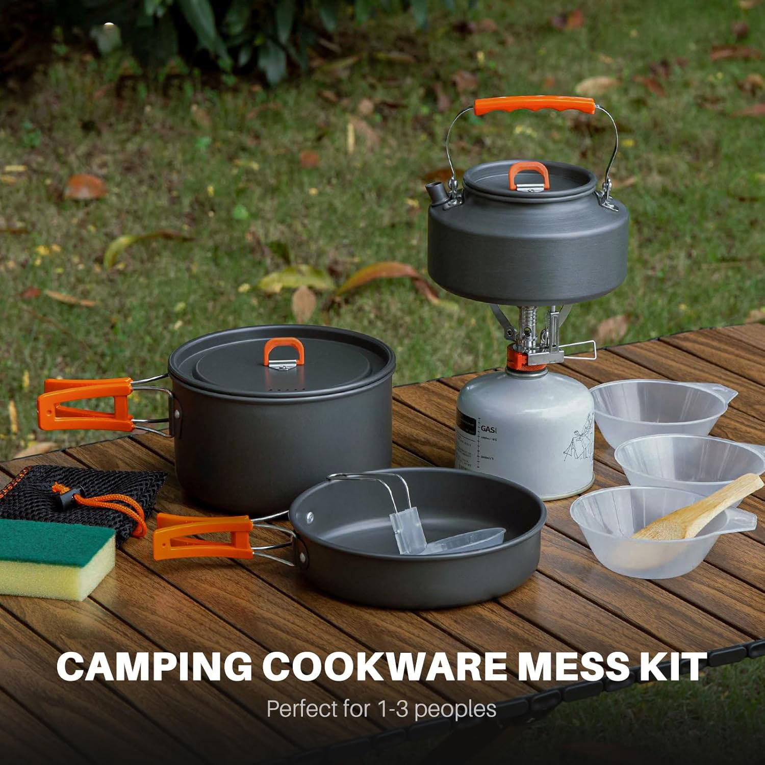 Ustensiles de cuisine de campi - Camping Cooking Set With Kettle avis et prix