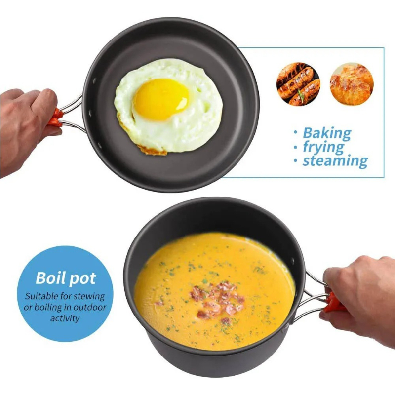 Ensemble de cuisine de camping - Camping Cooking Set With Kettle avis et prix