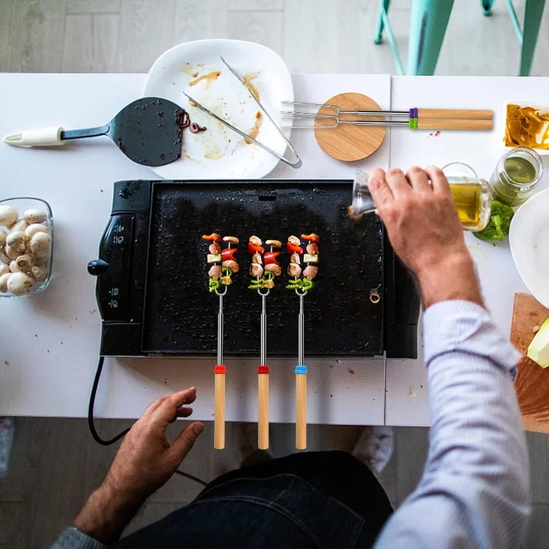 Brochettes de cuisson extensib - Camping Cooking Grill avis et prix