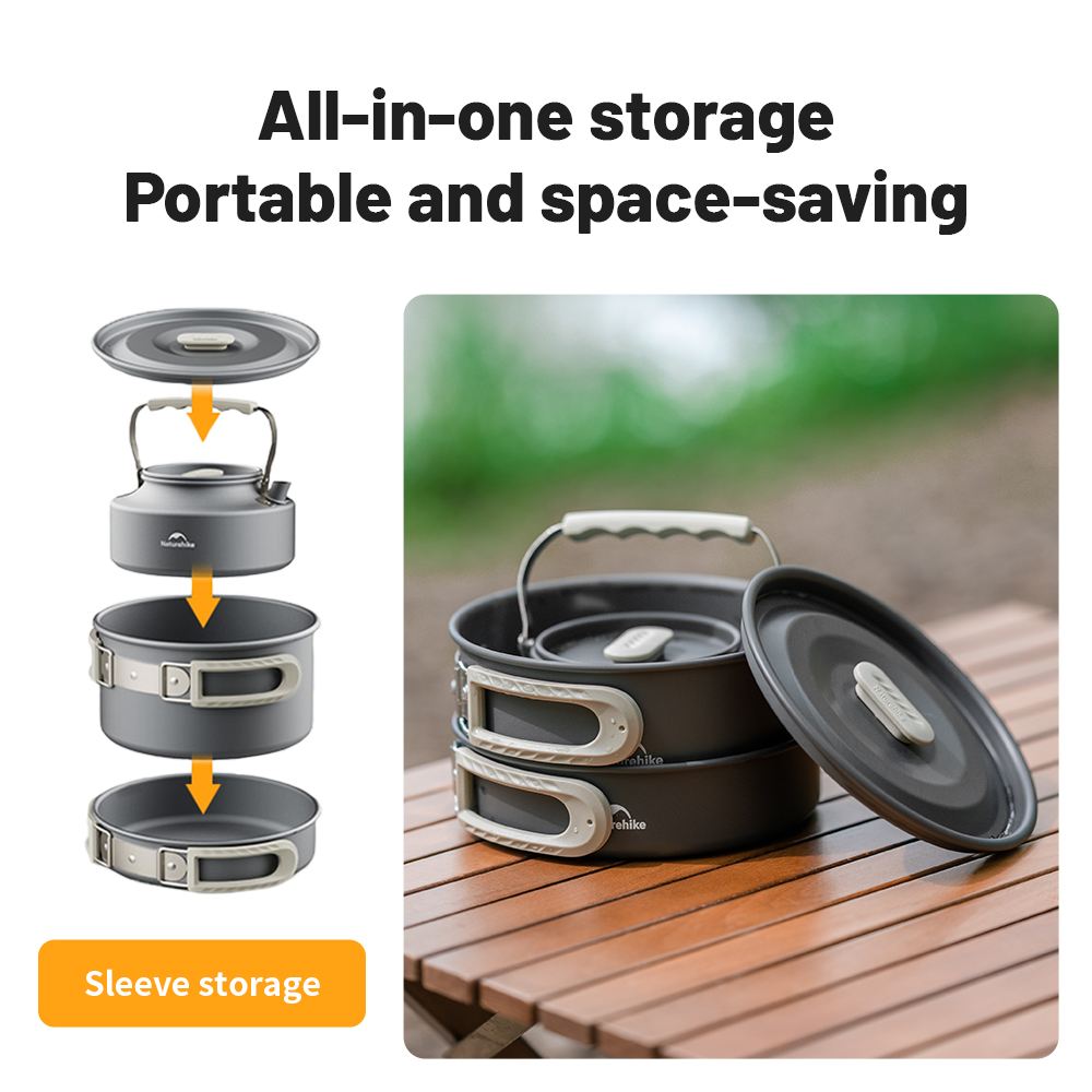 Naturehike – Kit d'ustensiles  - Quechua Camping Cooking Set avis et prix