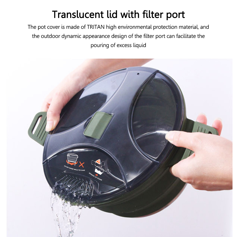 Bouilloire pliante en silicone - Camping Cooking Ware avis et prix