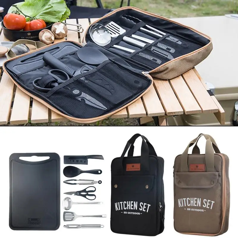 Ensemble de 8 ustensiles de cu - Quechua Camping Cooking Set avis et prix