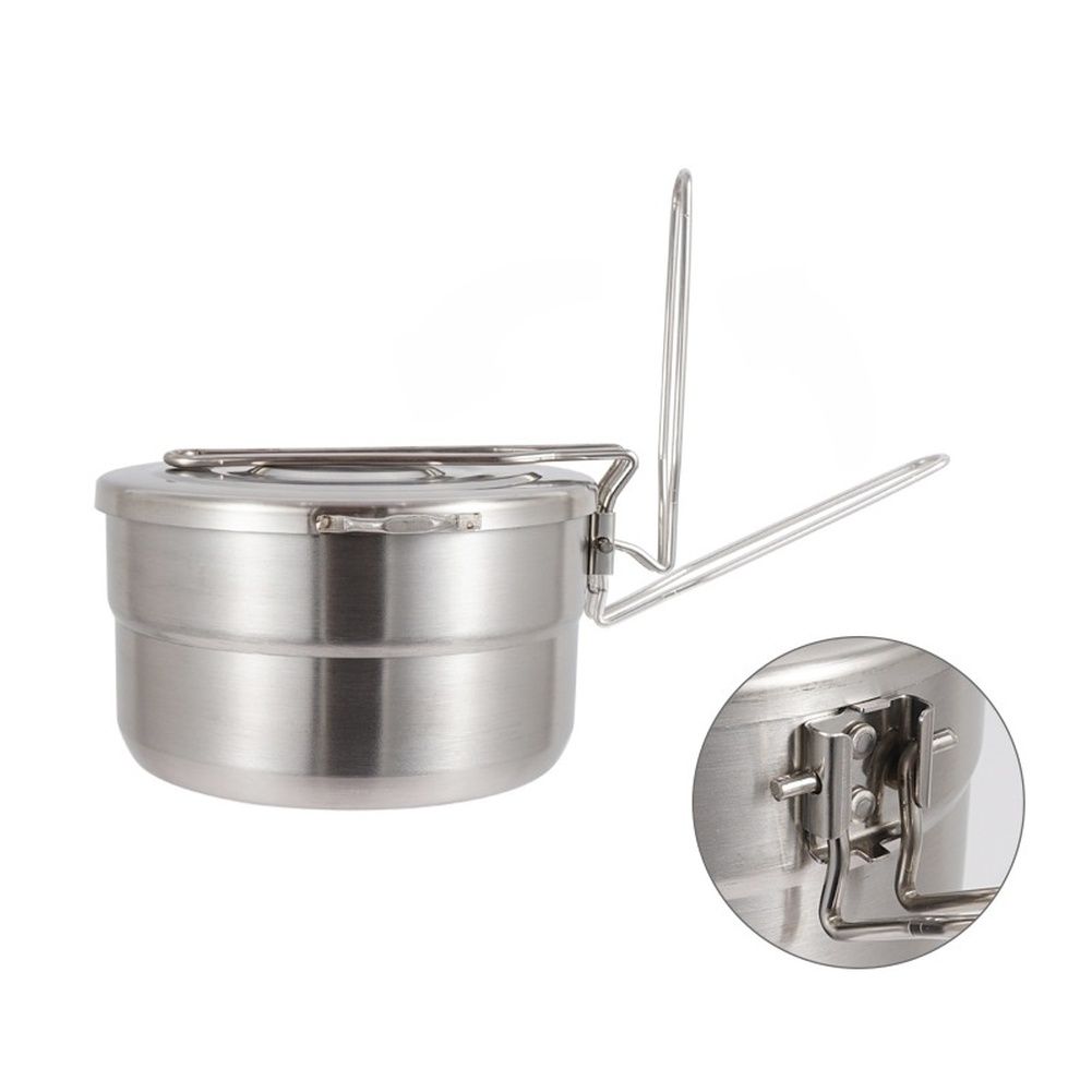Pot de camping en acier inoxyd - Camping Cooking Box Set avis et prix