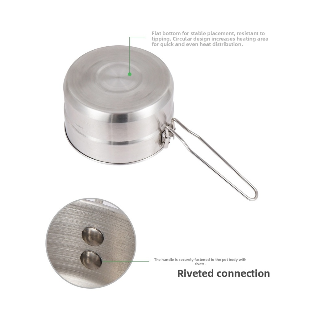 Pot de camping en acier inoxyd - Camping Cooking Box Set avis et prix