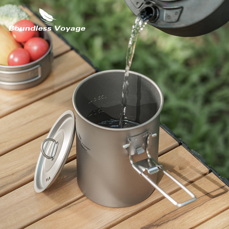 Boundless Voyage – Pot en tita - Camping Lightweight Cooking Pot avis et prix