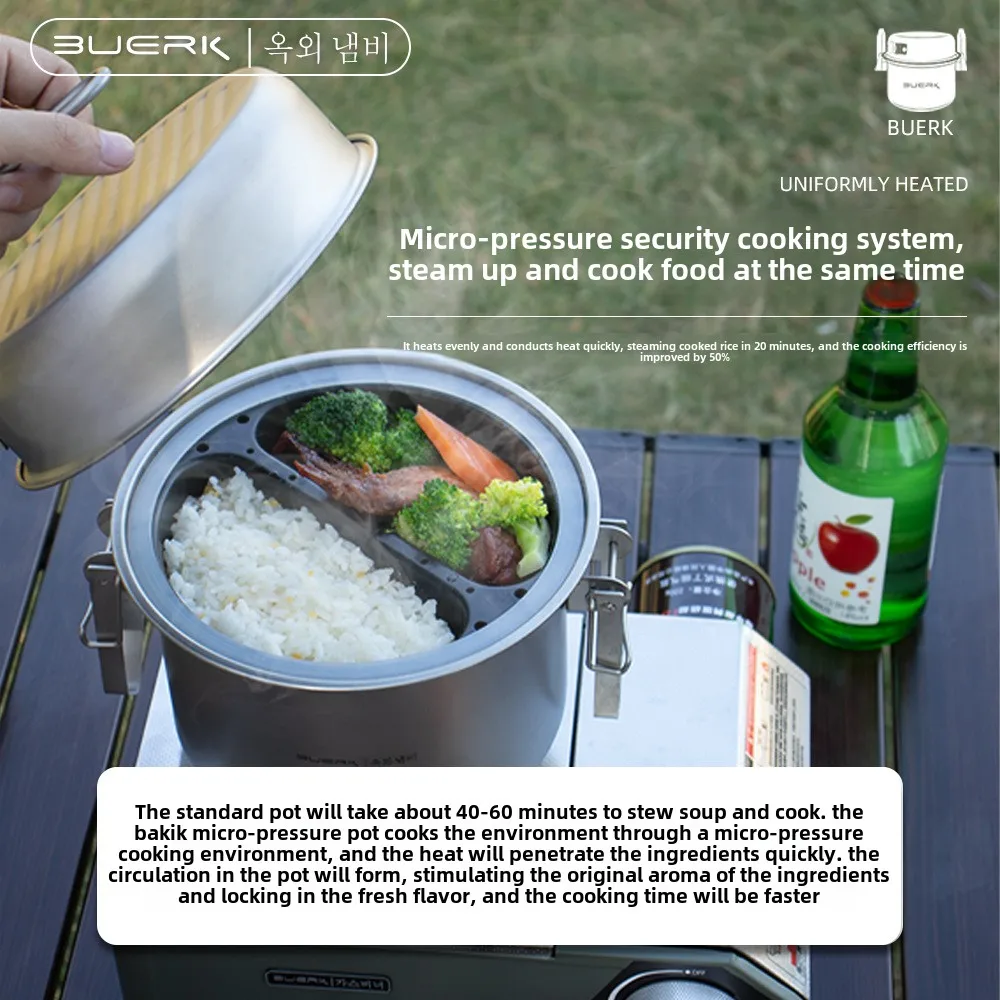 Marmite à la vapeur et à frire - Camping Cooking Ware avis et prix