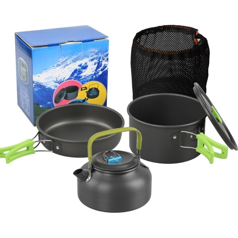 Ensemble de cuisine de camping - Camping Cooking Set With Kettle avis et prix