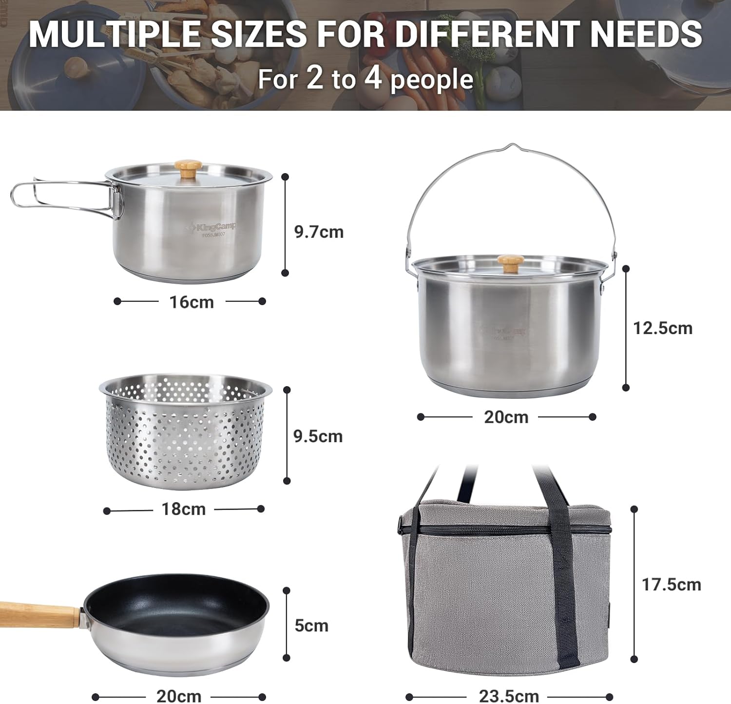 Ensemble de cuisine de camping - Camping Cooking Set With Kettle avis et prix