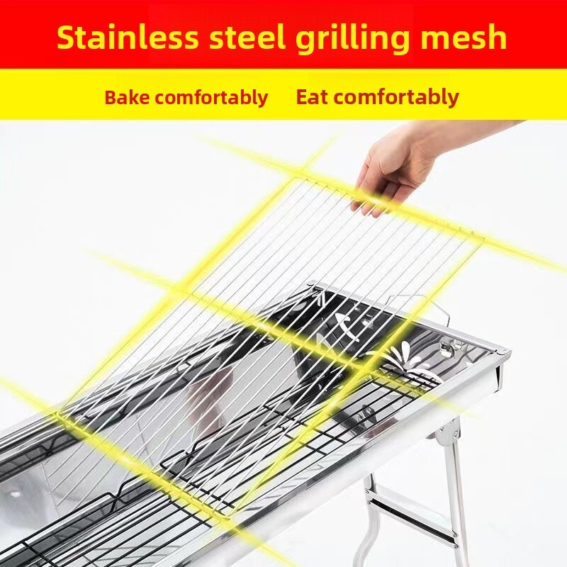 Grand barbecue pliable au char - Camping Cooking Grill avis et prix
