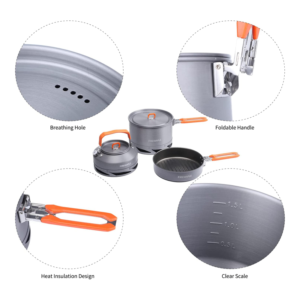 Fire Maple Camping Ustensiles  - Quechua Camping Cooking Set avis et prix