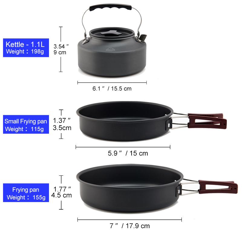 Widesea – ensemble d'ustensile - Quechua Camping Cooking Set avis et prix