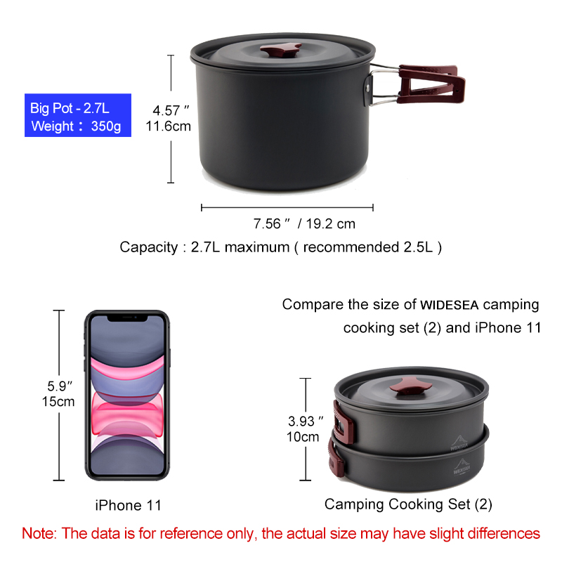 Widesea – ensemble d'ustensile - Quechua Camping Cooking Set avis et prix