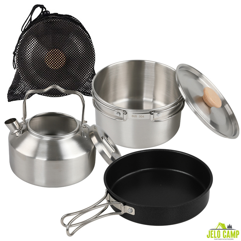 Ensemble de cuisine de camping - Camping Cooking Set With Kettle avis et prix