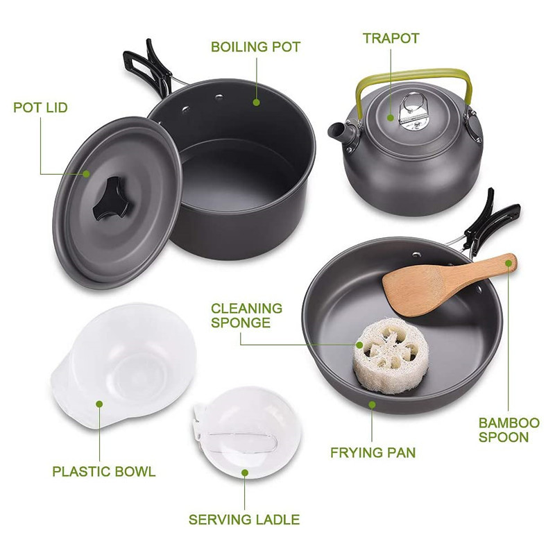 Kit d'ustensiles de cuisine de - Camping Cooking Box Set avis et prix